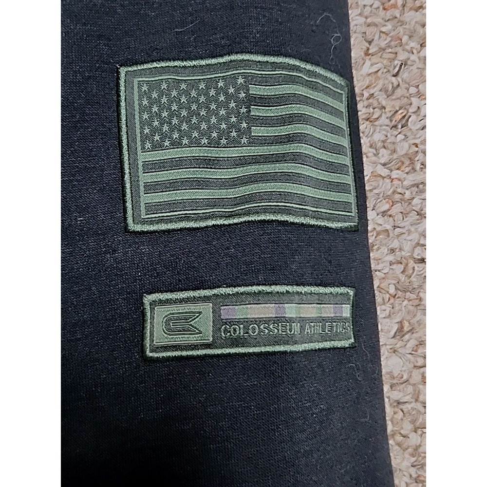 Colosseum Michigan Wolverines Military OHT  Zip Bomber Sweatshirt XXL Black - Picture 5 of 15